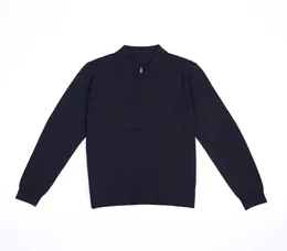 Nowy Mężczyzna z AutumnWinter Half Sweater Woolat Woolat Wool Płaszcz Sweter Moda Rekruta Trend 9839246