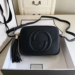 Klasyczne luksusowe torby od projektantów mody Znana GG Torba na ramię Disco SOHO Torby Damskie Tassel Litchi Profil Kobiety Messenger Crossbody Totes torebka Portfele 22CM 308364