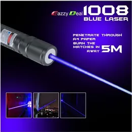 Nuova alta potenza da 1000 m 405nm Potenti puntatori laser viola viola viola blu SOS Lazer Flashlight Hunting Teaching 3079
