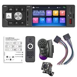 Bluetooth Car Peksk￤rm Radio 1 DIN 4,1 tum MP5 Spelare Typ C Laddar USB TF Hands Free 7 Colors Lighting ISO Head Unit M60
