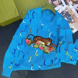 Kvinnors tröjor Designer våren 2022 tredimensionell mönster Handkrok Begränsad serie år tiger är livlig 18W8