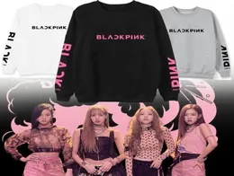새로운 블랙 핑크 스웨터 제니 지미 리사 로즈 풀 오버 스웨트 셔츠 한국 패션 스웨터 3182838