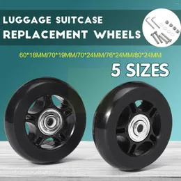 Storage Bags Luggage Suitcase Replacement Wheels Kits Silent Axles With Screw Suitable For 18-26 Inch Swivel Caster Rubber Cast X8I8