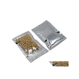 Packing Bags 100Pcs/Lot Resealable Smell Proof Pouch Aluminum Foil Packaging Plastic Bag Food Storage Pouches 18 Sizes Drop Delivery Dh4Fr