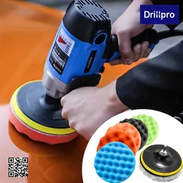 7st Buffing Pad 3'''5''6''7 '' Inch Car Sponge Polishing Kit Abrasiv Polisher Drill Adapter Waxing Compover Tools Accessory Accessory