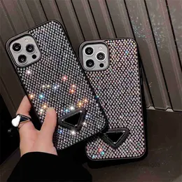 Projektant luksusowych etui na telefony dla Iphone 14 Pro Max etui 13 12 11 moda Bling musujące Rhinestone diament klejnotami 3D kryształowe kobiety Casess xinjing03