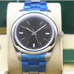 Nieużywane zegarki na rękę automatyczną stalową bransoletę 39 mm model 116000 116200 114200 114300 Srebrny indeks wybierania Mechaniczne Watche232c