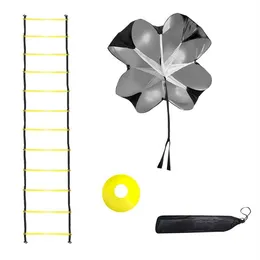 Accessories -Speed Agility Training Set Includes Ladder 10 Resistance Cones Running Parachute For Soccer Basketball279K