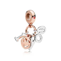 Charms aut￪nticos 925 Sterling Sier Love Letters Pingnder Caixa original para Pandora Rose Gold Golds J￳ias Fazendo Drop Dation Findin Dhotj