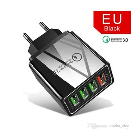 48W 빠른 충전기 USB 삼성 아이폰 7 화웨이 P20 태블릿 QC 3.0 빠른 벽 충전기 미국 EU 플러그