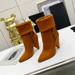 YS yslheels Y-Shaped Luxury Design 2023 Boots Elegant ASnd Perfect Cool Girl in Autumn Winter Alphabet Anti -Wrinkle Fashion Leisure Boots rra