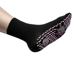 Men's Socks Creative Tourmaline Magnetic Self Heating Therapy Unisex Massage Foot Care O12
