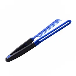 Hairdressing V Type Straightening Comb Hair Straightener Brush Pro Salon Haircut combs
