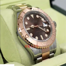 Мужские дизайнерские часы Автоматические часы Мужские часы из розового золота Браслет из нержавеющей стали Мужская яхта 116621 40 мм Спортивные наручные Wristw219w