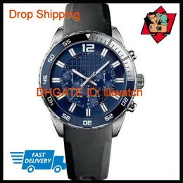 100% Оригинальный Японский Движение Drop New HB1512803 HB1512804 HB1512885 HB1512931 Blue Black Strap Designer Mens Watch267u