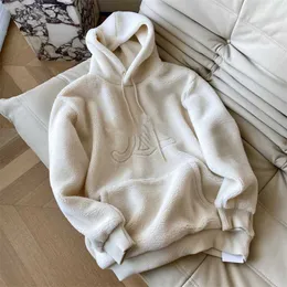 Cel 2023 winter tracksuits brands Best-quality new ce cashmere hooded sweater loose pullover drawcord thickened hoodies sweatshirts for men warmth jacket