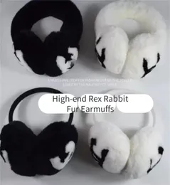 Ear Muffs Classic Winter Earmuffs Female Rabbit Fleece Brand Fashion Designer Warm Plush