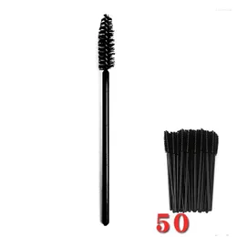 Makeup borstar 50 Pack Spiral Eyelash Brush Eyelashes Eyebrow Comb Mascara Care ympning