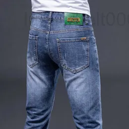 Мужские джинсы дизайнер ношения 2022 весна лето Новое тонкое подключение к ногам эластичное качество