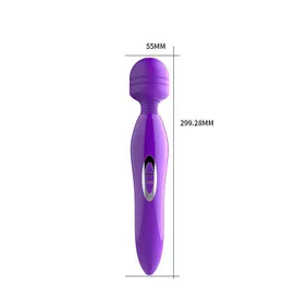 Massager Sex Toy Massager Duże masaż kij USB Ładowanie wibrator żeńska masturbator 5 -częstotliwość 3speed AV Adult