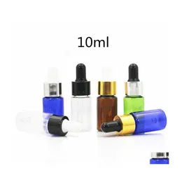 F￶rpackningsflaskor 10 ml 15 ml 20 ml tomt Droper Bottle Glas Dispenser Containrar f￶r eteriska oljor Pers Drop Delivery Office Scho Dhlba