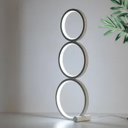 Lâmpadas de mesa Lâmpada LED redonda moderna para a sala de estar de cabeceira decoração de casa de metal nórdico luminárias