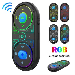 G11 Air Mouse Universal Remote Controlers Google Smart Voice Control 2.4g Girosc￳pio RGB Lit para x96 H96 Max A95X F3 TV Box mini