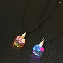Подвесные ожерелья Aprilwell Vintage Glow Collese для женщин Эстетическое цветочное дерево капля кольер Черная цепь летние украшения 2022