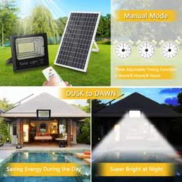 Solar Flutlicht LED Lampe Wasserdichte Flutlicht Panel Solar Beleuchtung Foco Strahler Wand Garten Powere Licht Im Freien