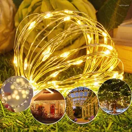 Strings Christmas LED String Light 2m 5m 10m 3 Battery Operated Garland Outdoor Indoor Home Decoration Fairy Strip