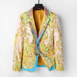 23SS Trajes para hombre Diseñador de moda Blazers Hombre Clásico Casual estampado floral Chaqueta de lujo Manga larga SlimSuit Abrigos # 678
