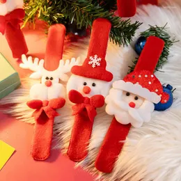Christmas Decorations Slap Bracelets Kindergarten Children Holiday Activities Small Gifts Cartoon Elderly Reindeer Year Decoration 2022