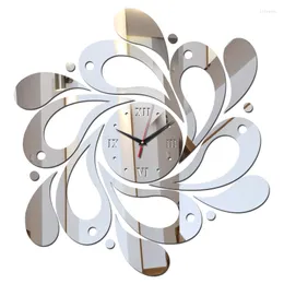 Wall Clocks Wanduhren DIY Acryl Material Einseitig Nadel Quarz Uhren Kurze Stil Zu Hause Dekoration Aufkleber