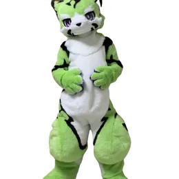 Husky Fox Medium and Long Fur Mascot Costume Walking Halloween Large-scale Event Suit Role-playing