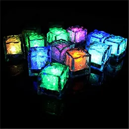 Decoração de festa aoto coloras mini romântico luminoso luminoso cubo de gelo flash led casamento de luz Cristo C1221