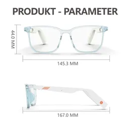 Smart Glasses 3D Anti Blue Sprachsteuerung Drahtlose Bluetooth-Sonnenbrille Freisprechen TWS Musikvideo Wasserdichte Brille 221219