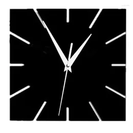 Väggklockor 2022 Real Sale Clock Akrylspegel 3D stora dekorativa klistermärken reloj de pared Horloge Murale vardagsrum kvarts