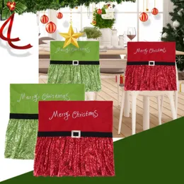 Chair Covers 1pc Christmas Back Cover Decoracion Navidad Decorations For Home Dinner Table Year 50 Cm #t2p