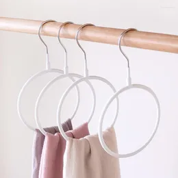 Hangers Multifunctional Scarf Stand Metal Circle Silk Display Tie Non-slip Clothes Hanger