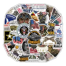 Pack of 52Pcs Wholesale United States Army Stickers Waterproof Sticker For Luggage Laptop Skateboard Notebook Water Bottle Car decals Kids Gifts Toys