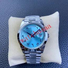 new version Men's watch 40mm 228206 Arabic numeral Ice Blue Dial 2813 Automatic Mechanical Stainless Steel bracelet Men's Fashion Wristwatches