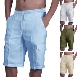 Men's Pants Sweatpants Overalls Men Shorts Wear-resistant Lightweight Stylish Multi Pockets
