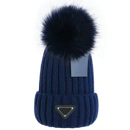 Nowe czapki moda męskie męskie designerskie designerki sztuczne futra pompowe bobo hat dzianinowy kapelusz narciarski czarny niebieski biały różowy