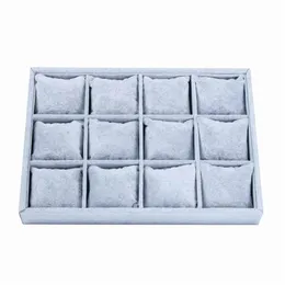 Stackable 12 Girds Jewelry Trays Storage Tray Showcase Display Organizer LXAE Watch Boxes & Cases2035