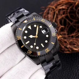 メンズウォッチスポーツウォッチデザイナースライドムーブメントブラック41mm 904Lステンレススチールファッションウォッチ高級時計細かい調整バックル腕時計