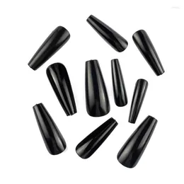 False Nails 5Sets 100PCS Long Ballerina Detachable Coffin Wearable Fake Full Cover Artificial Nail Art Tips Extension