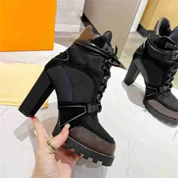 Super Mini Boots Louisity Fashion Женщины декоративные плоские каблуки Зимняя толстая подошва кожа теплый шерстяной шерстяной каблук снег Viutonity 04-010