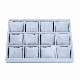 Stackable 12 Girds Jewelry Trays Storage Tray Showcase Display Organizer LXAE Watch Boxes & Cases298k