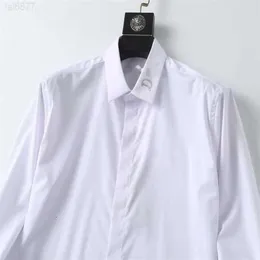 Męskie koszule Długie rękaw Top Designer Solid Shirt USA marka Polos Fashion Oxford Social Arvival Haftery wielokrotne