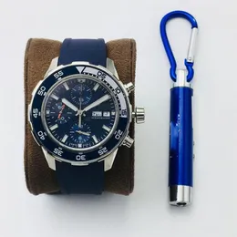 Ocean Timing-Uhrenserie, Hintergrundbeleuchtung, drehbarer, tauchfähiger äußerer Edelstein-Glasring, 44 mm, 316L, maßgeschneidertes Asia 7750-Uhrwerk mit Lumin3208